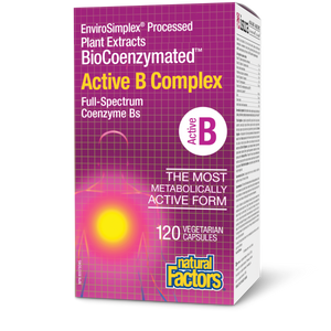 Natural Factors BioCoenzymated™ Active B Complex   120 Vegetarian Capsules