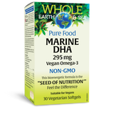 Whole Earth & Sea® Pure Food Marine DHA Vegan Omega-3  295 mg  30 Vegetarian Softgels