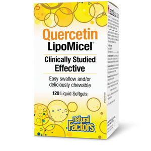 Natural Factors Quercetin LipoMicel®  250 mg  120 Softgels