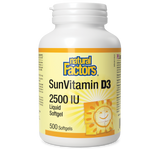 Natural Factors SunVitamin D3  2500 IU  500 Softgels