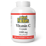 Natural Factors Vitamin C Crystals  1000 mg  250 g Powder