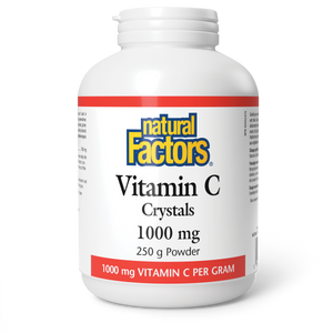 Natural Factors Vitamin C Crystals  1000 mg  250 g Powder