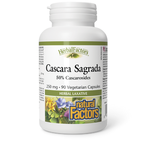 Natural Factors Cascara Sagrada   250 mg   90 Vegetarian Capsules