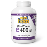 Natural Factors Mixed Vitamin E Natural Source  400 IU  240 Softgels