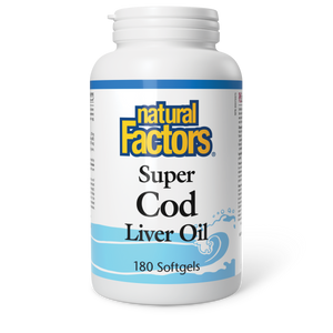 Natural Factors Super Cod Liver Oil   180 Softgels