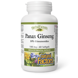 Natural Factors Panax Ginseng  100 mg  60 Softgels