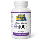 Natural Factors Mixed Vitamin E Natural Source  400 IU  90 Softgels