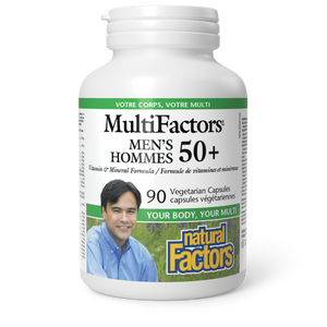 Natural Factors Men's 50+ MultiFactors®   90 Vegetarian Capsules