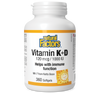 Natural Factors Vitamin K+D  120 mcg / 1000 IU  360 Softgels