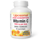 Natural Factors Liposomal Vitamin C High Absorption  1000 mg per dose  90 Liquid Softgels