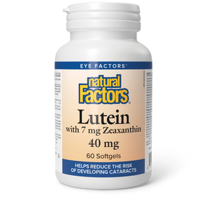 Natural Factors Lutein with 7 mg Zeaxanthin  40 mg  60 Softgels