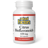 Natural Factors Citrus Bioflavonoids Plus Hesperidin  650 mg  90 Capsules