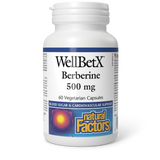 Natural Factors Berberine  500 mg  60 Vegetarian Capsules