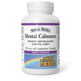 Natural Factors Mental Calmness  125 mg  60 Vegetarian Capsules