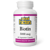 Natural Factors Biotin  5000 mcg  60 Vegetarian Capsules