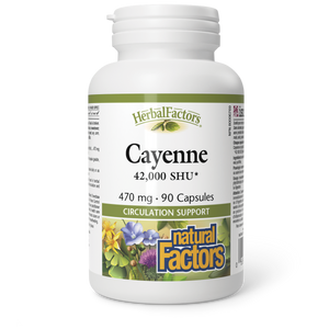 Natural Factors Cayenne  470 mg  90 Capsules