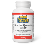 Natural Factors Bioactive Quercetin EMIQ  50 mg  60 Vegetarian Capsules