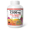 Natural Factors C 500 mg 100% Natural Fruit Chew  500 mg  90 Chewable Wafers Peach, Passionfruit and Mango