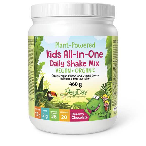 Natural Factors Kids All-In-One Daily Shake Mix 460 g Powder Dreamy Ch ...