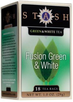 TEA STASH GREEN & WHITE 18BA