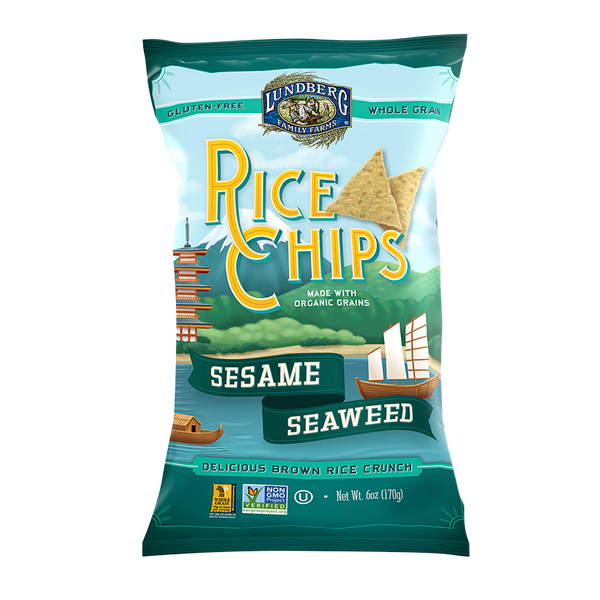 CHIPS RICE 170G SESAME SEAWE – Nature Sante