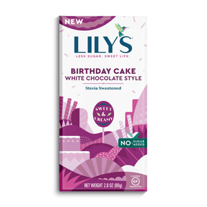 BAR CHOC.80G LILY'S BIRTHDAY CAKE