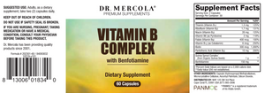 B-COMPLEX avec Benfotiamine 60 CAPS MERCOLA
