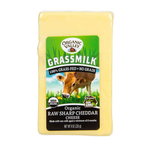 FROMAGE CHEDDAR 226G GRASS FED ORG VALLEY