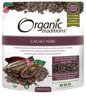 CACAO NIBS 227G ORGANIC TRADITIONS