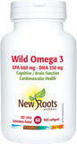 OMEGA-3 SAUVAGE EPA 660MG DHA 330MG 60GELULES NOUVELLES RACINES 