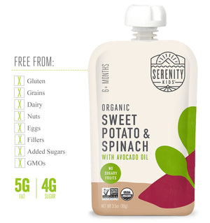 POUCH 99G SWEET POTATO SPINACH SERENITY
