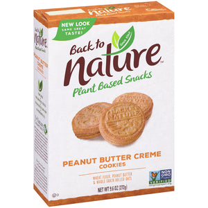 COOKIES 272G PEANUT BUTTER CREME BACK TO NATURE