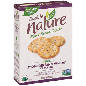 CRACKERS 170G WHOLE WHEAT BACK TO NATURE