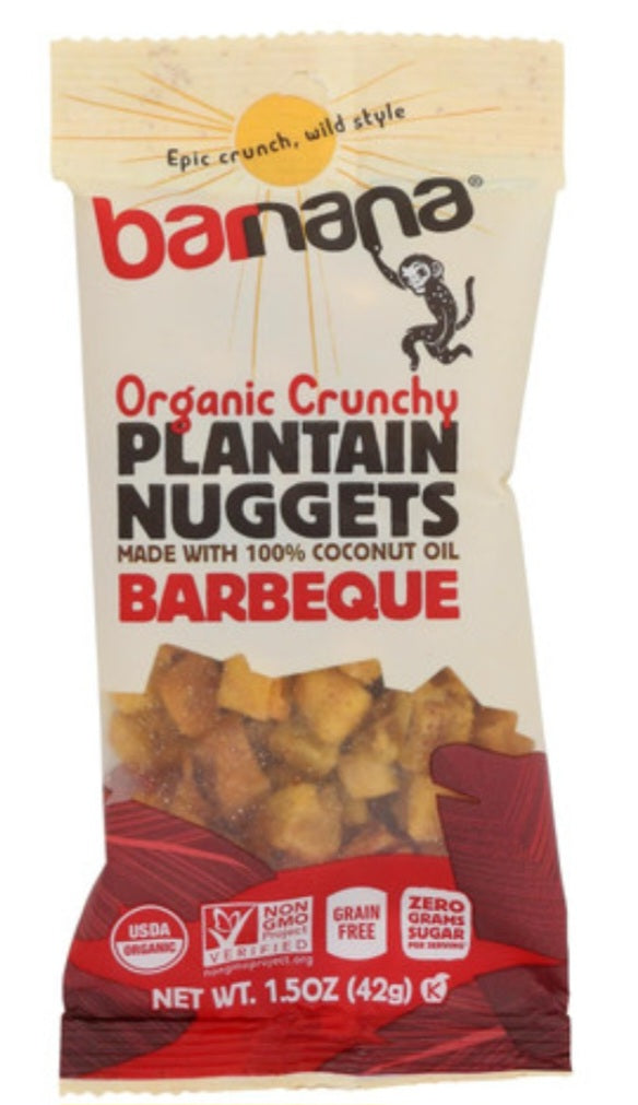 PLANTAIN NUGGETS 42G BBQ BARNANA Nature Sante