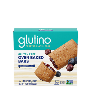 BARS OVEN BAKED 5X40G BLUEBERRY ACAI GLUTINO
