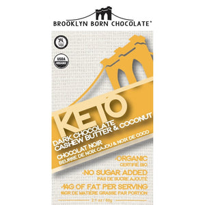 KETO BAR BROOKLYN 60G CASHEW COCONUT