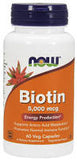 BIOTIN 5000MCG 60CAP NOW