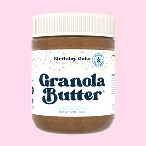 GRANOLA BUTTER 340G BIRTHDAY CAKE