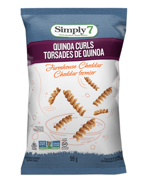 CHIPS CURL SIMPLY7 99G QUINOA CHEDDAR