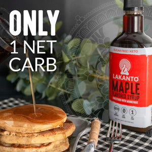 MAPLE FLAVORED SYRUP 388ml LAKANTO