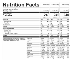 BURGER 340g PLANT BASED IMPOSSIBLE