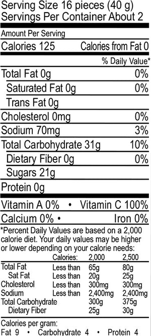 GUMMIES FRUIT 57G WHOLESOME