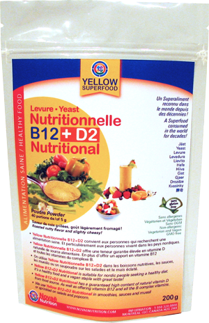 LEVURE NUTR.B12+D2 125G JAUNE