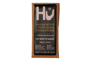 Dark Chocolate Bar Almond Butter + Puffed Quinoa - 2.1 oz. (60g)