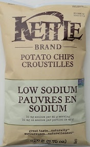 CHIPS 220G LOW SODIUM KETTLE
