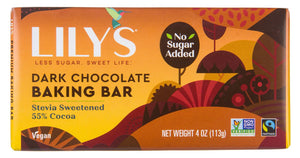 DARK CHOCOLATE BAKING BAR 113G VEGAN w/ STEVIA