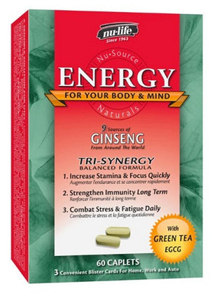 ENERGY GINSENG 60TAB NULIFE