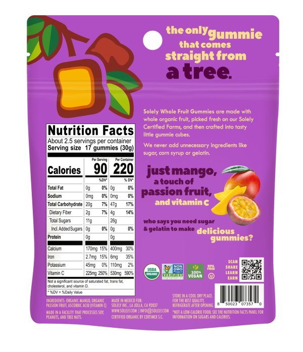 GUMMIES 71G ORG MANGO PASSIONFRUIT Nature Sante