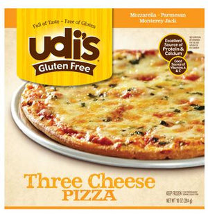 Pizza trois fromages sans gluten