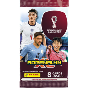 CARDS WORLD CUP SOCCER 2022 PACKETS (8 CARDS) ADRENALYN XL